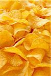Close-up still life of potato chips