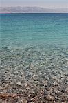 Dead Sea under blue sky, Israel