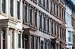 Ornate widows of apartment buildings