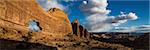 Jeep Arch in desert rock formations