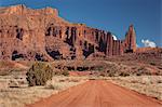 Fisher Towers rock formations near Moab