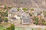 Buildings and temples at the waterfront, Ganges River, Rishikesh, Uttarakhand, India