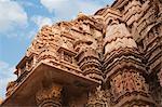 Carving details at a temple, Lakshmana Temple, Khajuraho, Chhatarpur District, Madhya Pradesh, India