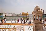 People at Golden Temple in Amritsar, Punjab, India