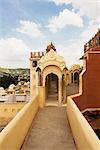 Arcade of a palace, Hawa Mahal, Jaipur, Rajasthan, India