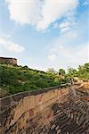 Fortified wall of a fort, Nahargarh Fort, Jaipur, Rajasthan, India