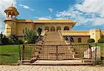 Low angle view of a palace, Jal Mahal, Man Sagar Lake, Jaipur, Rajasthan, India