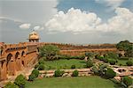 High angle view of garden in a fort, Jaigarh Fort, Jaipur, Rajasthan, India