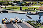 Miniature harbor in a miniature city, Madurodam, Scheveningen, The Hague, Netherlands