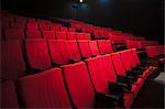 Chairs in a movie theater