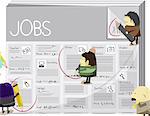 Searching jobs in classified ad