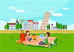 Couple Making Picnic