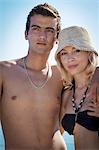 Croatia, Young couple in swimwear, portrait