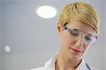 Female Doctor Wearing Goggles, Portrait