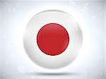 Vector - Japan Flag Glossy Button