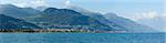 Lake Como (Italy) summer view from ship board.
