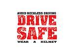 abstract drive safe text vector illustration