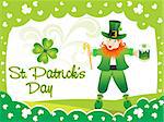 abstract st patrick background vector illustration