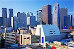 Dense buildings in Shinjuku Ward, Tokyo, Japan. Shinjuku is the main skyscraper district of the city.