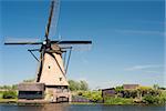 A windmill at Kinderdijk. GPS information is in the file