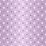 Seamless gentle violet vintage pattern with light and dark polka dots and lace (vector)