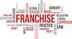 A word cloud of franchise related items