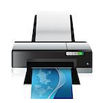 high quality printer illustration design over a white background