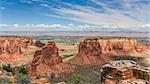 Sandstone formations in Colorado National Monument, USA