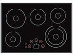 The surface of the modern electric stoves for home cooking. Vector illustration.