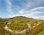 River at the Foothills of Italian Alps, Piedmont