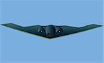 A Stealth Bomber Aircraft in Flight