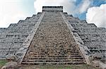 Kukulkan Pyramid  of Chichen Itza yucatan was a Maya  archaeological sites Mexico