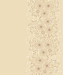 Floral decoration on a light brown background