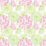 Springtime Colorful Flower Seamless Pattern Background
