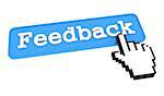 Feedback Button with  Hand Shaped mouse Cursor