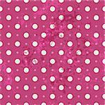 Seamless pink grunge pattern with white and pink polka dots and spots (vector EPS 10)