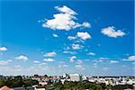 View over the city of Ubonratchathani ,Province  in North-East of Thailand