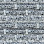 Seamless Tileable Texture of Gray Decorative Bricks Wall.