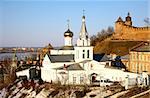 Church of Elijah the Prophet and Kremlin Nizhny Novgorod Russia