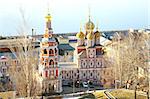 April view of Stroganov Church Nizhny Novgorod Russia