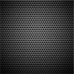 Technology background with seamless circle perforated carbon speaker grill texture for internet sites, web user interfaces (ui) and applications (apps). Vector Pattern