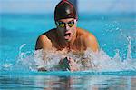 Swimmer Doing Breast-Stroke