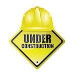 under construction illustration design over a white background