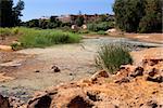 acidic river Tinto in Niebla (Huelva), Spain