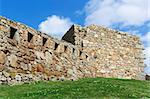 ruins of an old abandoned fortress in northern Spain