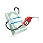 gas prices concept illustration design over a white background