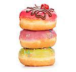 donuts isolated on a white background