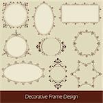 Templates are designed in the style of different old frame