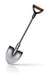 shovel tool for gardening work isolated on white background - EPS10 vector illustration