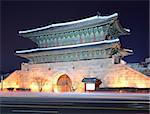 Dongdaemun Gate in Seoul, South Korea